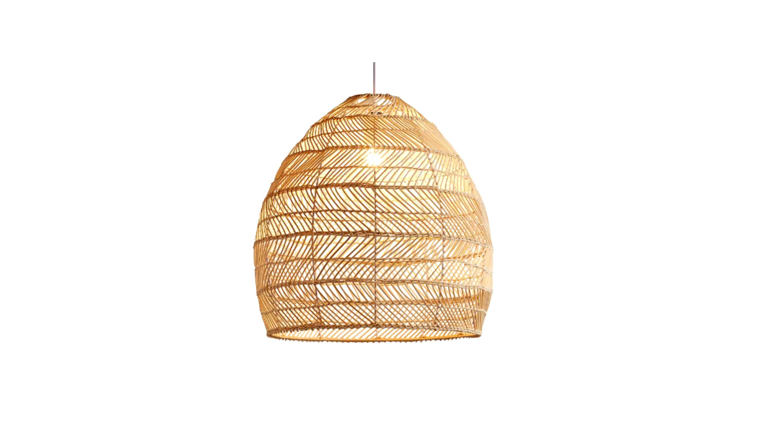 Wicker chandelier