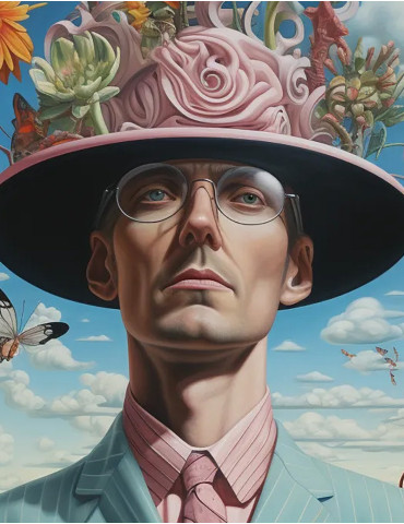 Surrealistic portrait creating by AI 2