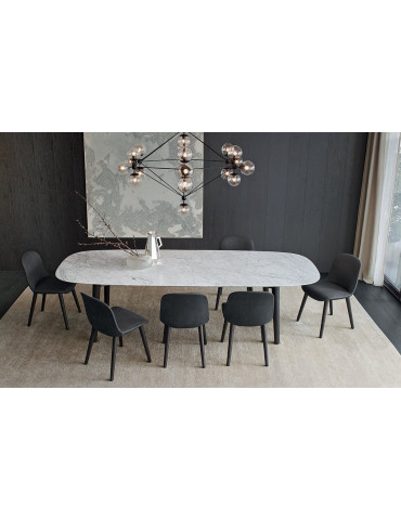 Gray marble table
