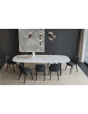 Gray marble table