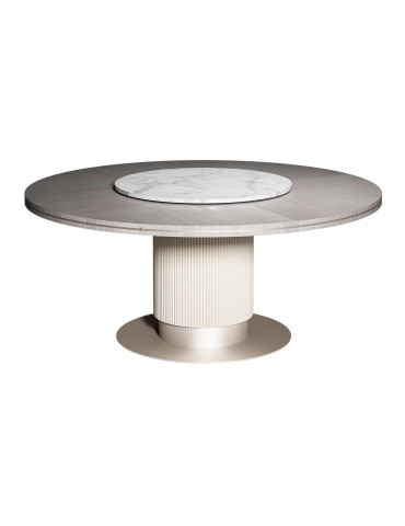 Gray round table