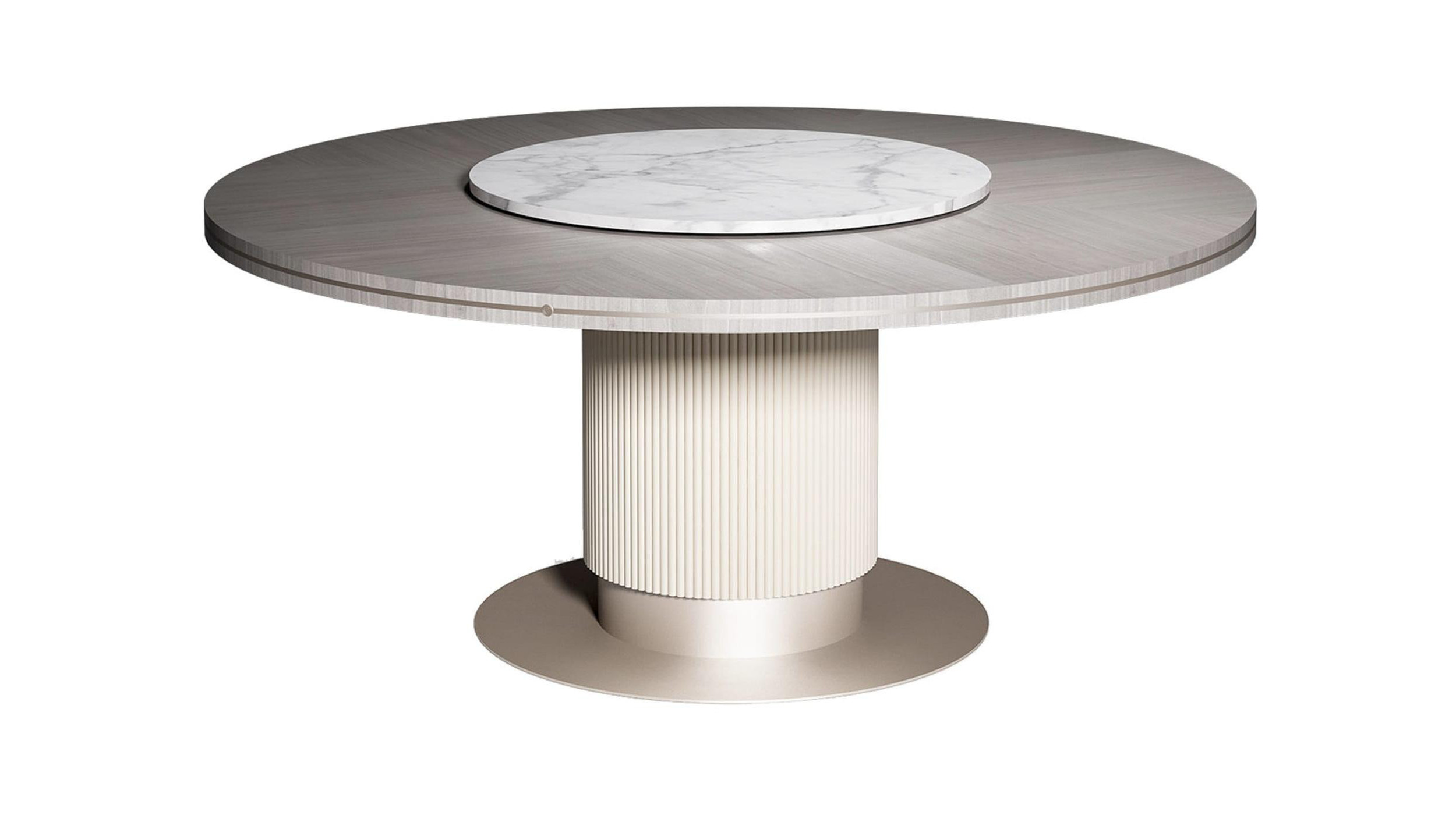 Gray round table