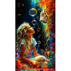 Девочка и белый тигр