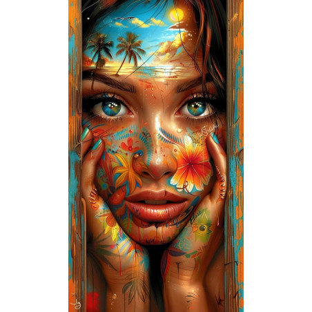 Beautiful female face