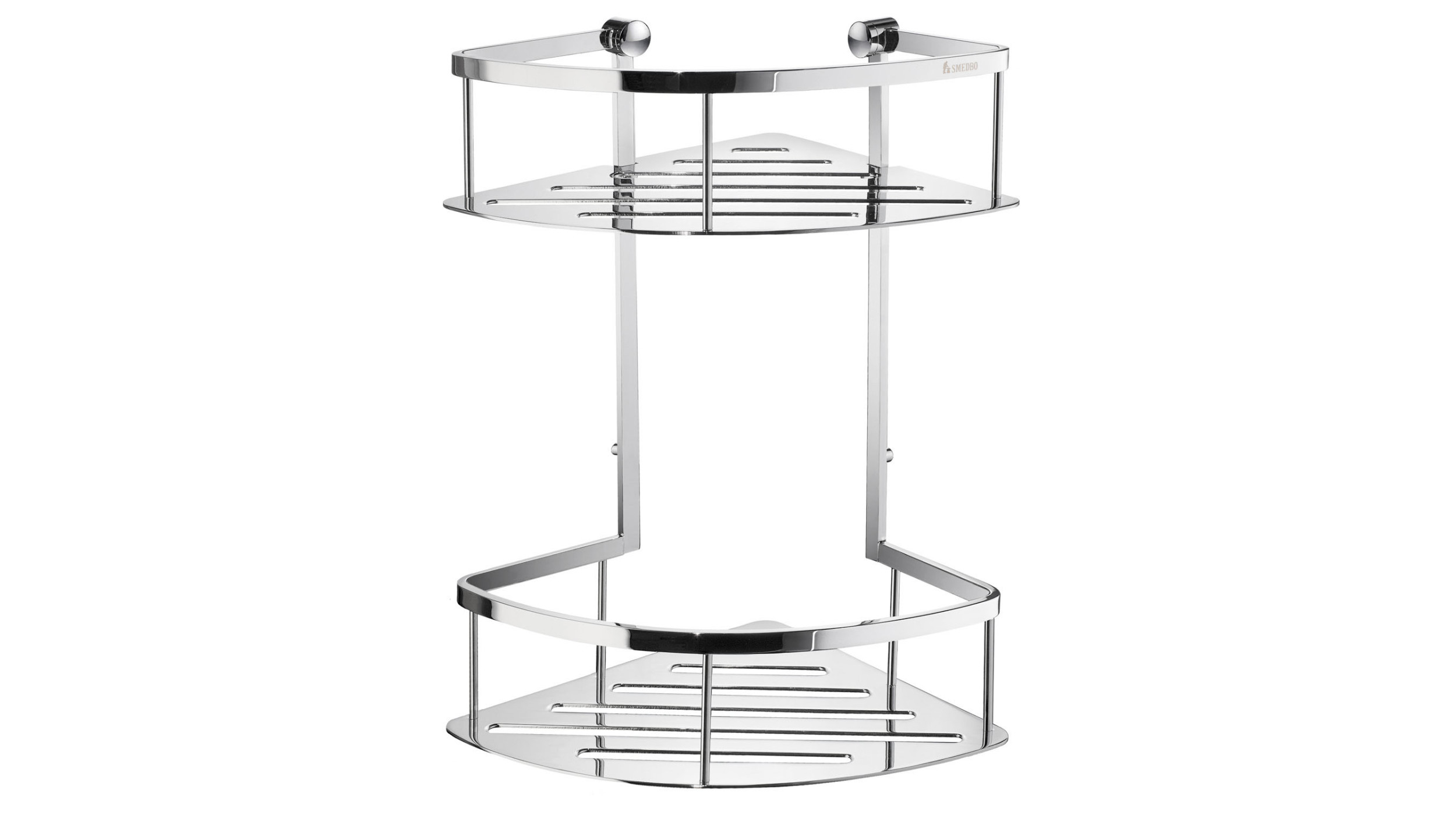 Corner shower basket, double
