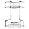 Corner shower basket, double