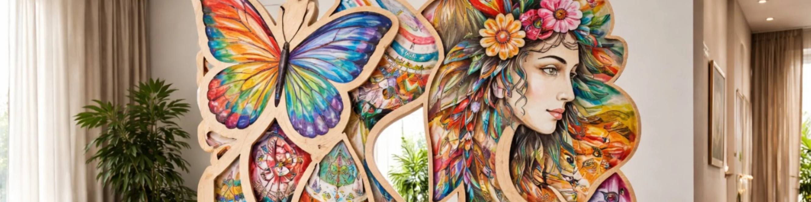 Watercolor in installations by MIRONOVA ART