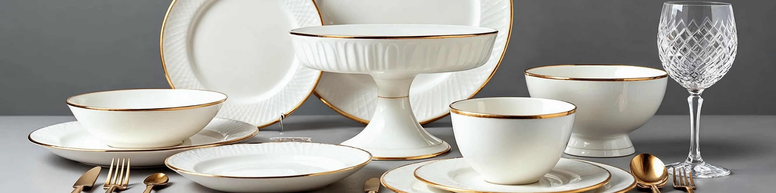 Dessert serving at MIRONOVA ART: coupes, stands, plates.