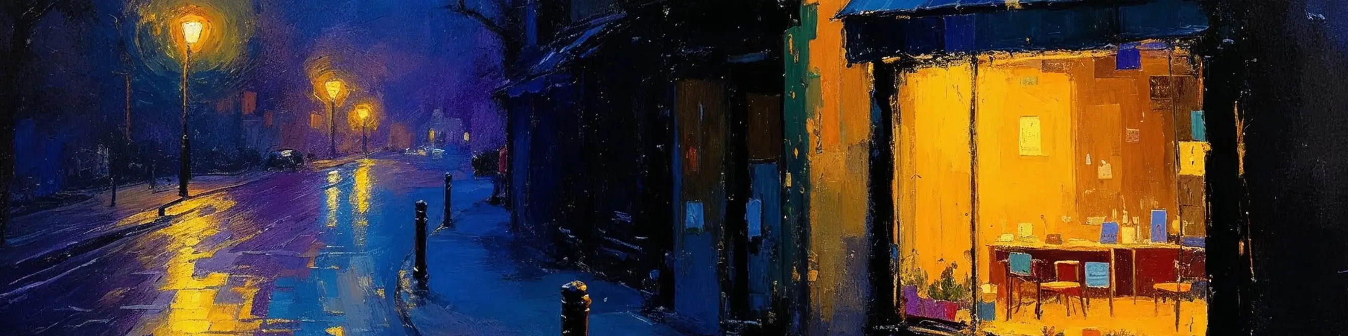 Nocturne of nightlife: MIRONOVA ART paintings for a chic interior.