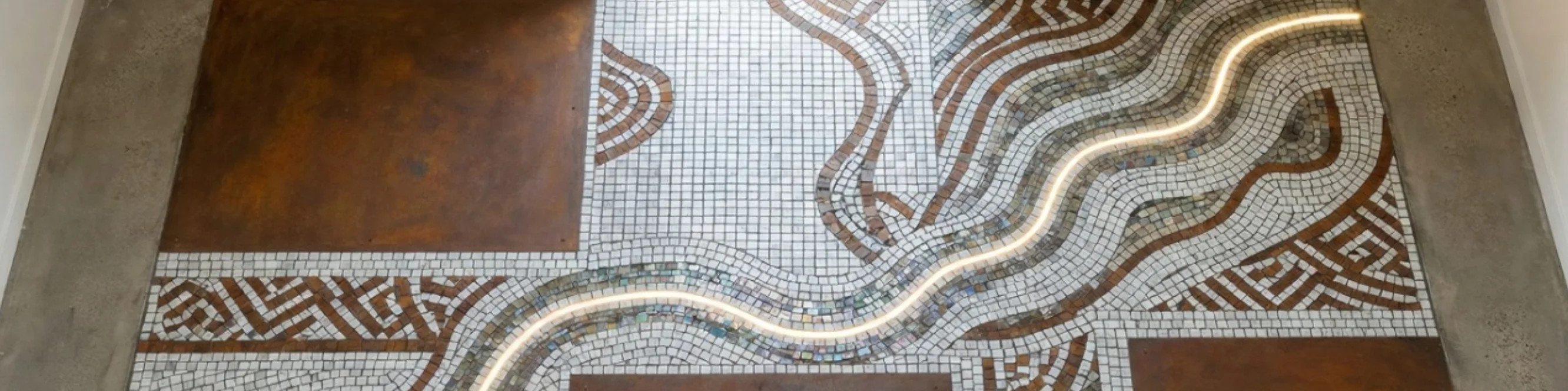 Мозаика в смешанной технике от MIRONOVA ART для стильных интерьеров