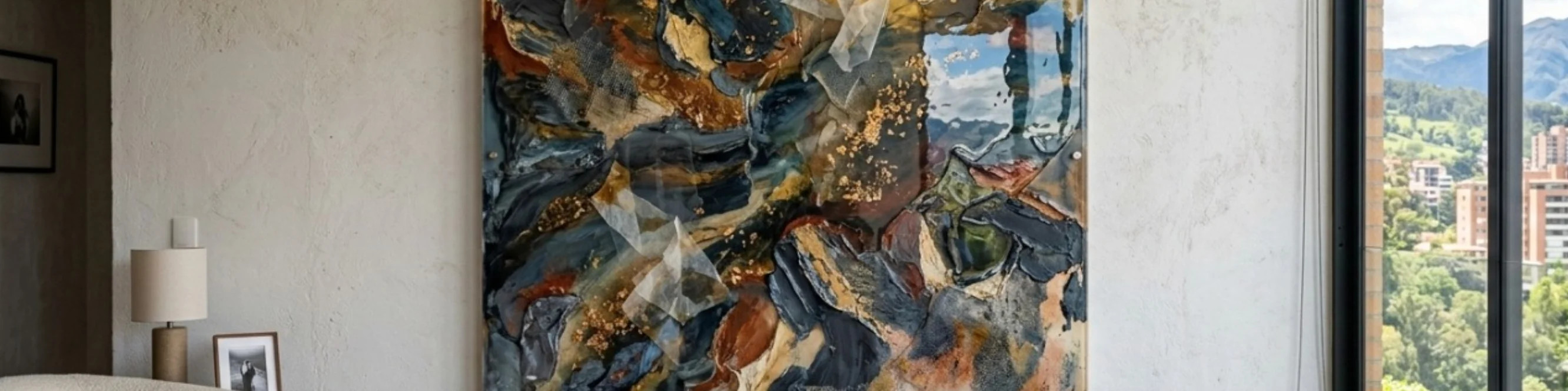 Abstraction in mixed media by MIRONOVA ART