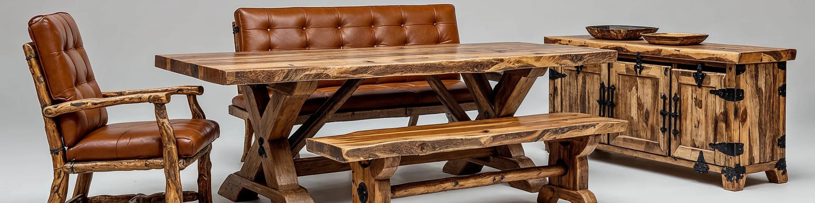 Rustic furniture — MIRONOVA ART in solid wood and tactile presence