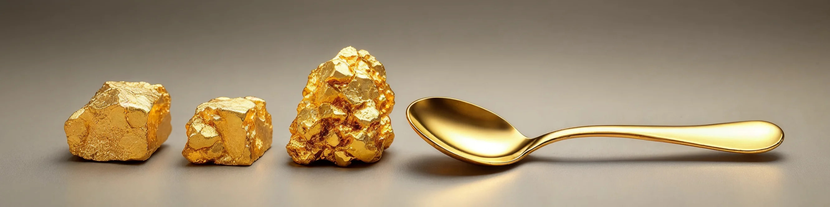 Gold and gold-plated items at MIRONOVA ART - luxurious serving.