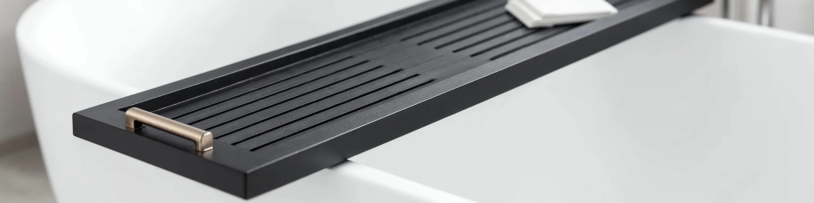 Bath trays and caddies at MIRONOVA ART – organization and comfort.