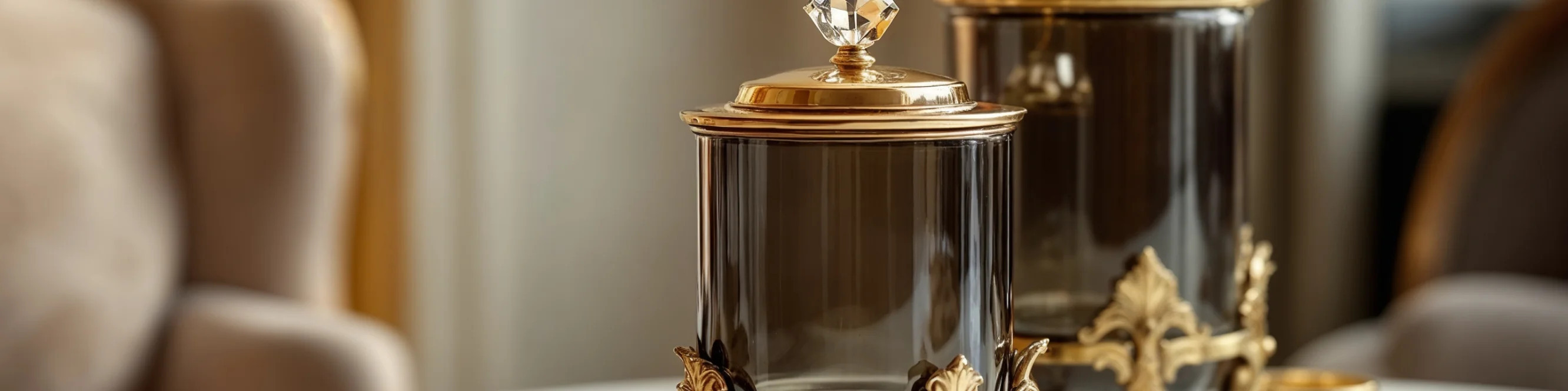 Decorative jars at MIRONOVA ART – a practical choice for any space.