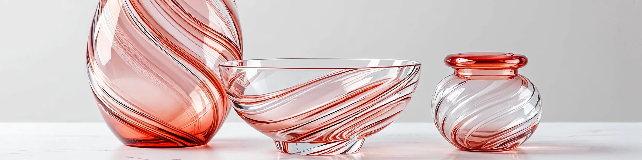 Glass in decor at MIRONOVA ART: elegance and light play.